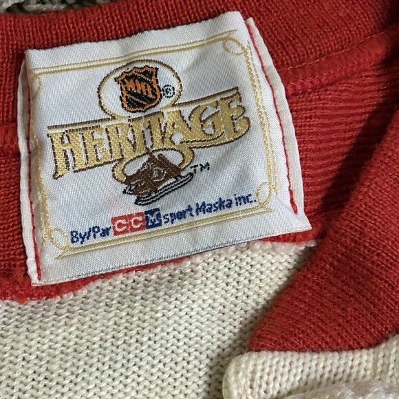Vintage Montreal Canadiens Heritage Jersey Sweater - Men's L - Circa 1960 - Picture 3 of 8